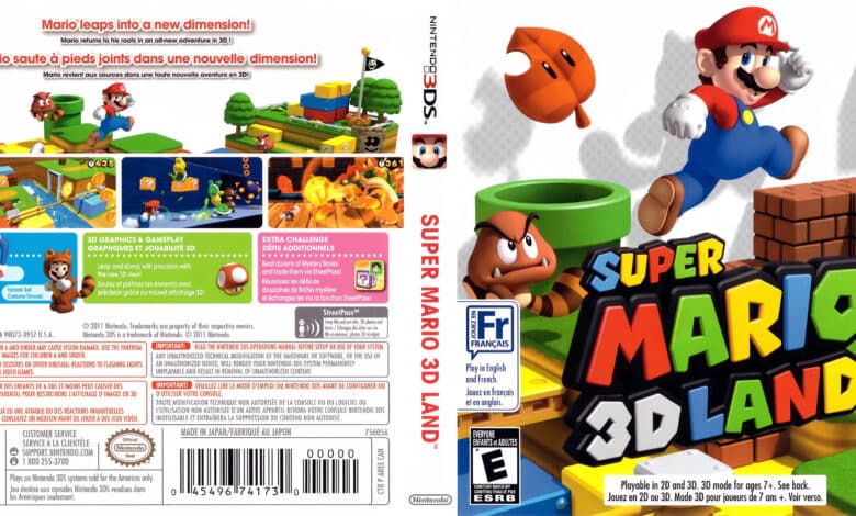 Super Mario 3D Land Nintendo 3DS & PPSSPP ISO