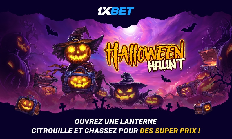 1xBet fera pleuvoir de l'argent la nuit d'Halloween